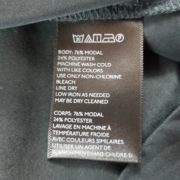 Silence + Noise Kaden Dolman Cocoon Shirt Dress in Black, M - Picture 15 of 15